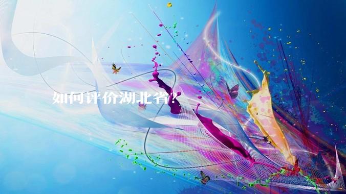如何评价湖北省？